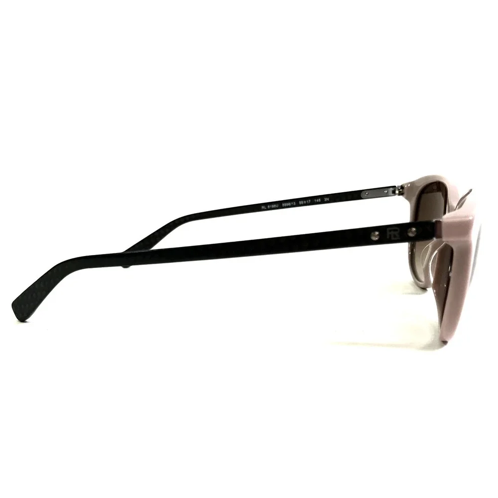 Ralph Lauren Sunglasses RL8198U 5996/13 Pink Gray Carbon Fiber with Brown Lenses